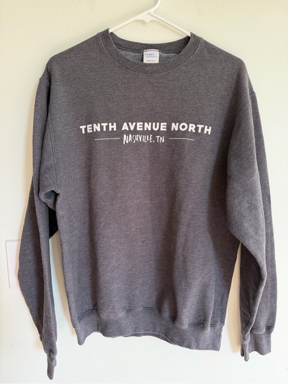 Tenth Avenue North Grey Crewneck Concert Sweatshirt Nashville Christian Music
